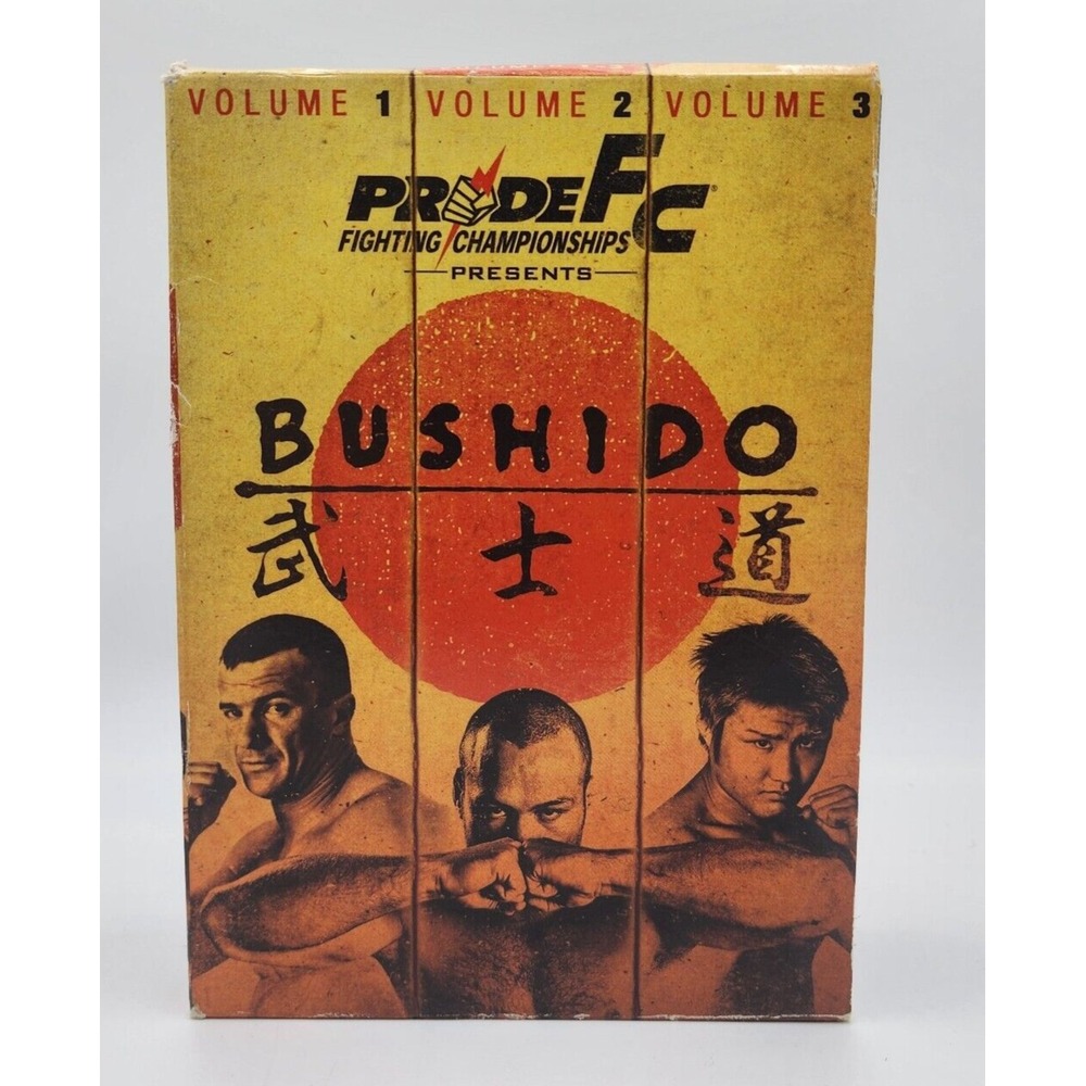 Pride FC Bushido DVD Set Vol 1 2 3 MMA Fighting Japan Tested Working Rare